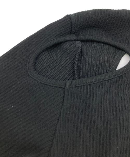 MAISON SPECIAL（メゾンスペシャル）MAISON SPECIAL (メゾンスペシャル) アシンメトリーカットソー ブラック サイズ:FREEの古着・服飾アイテム