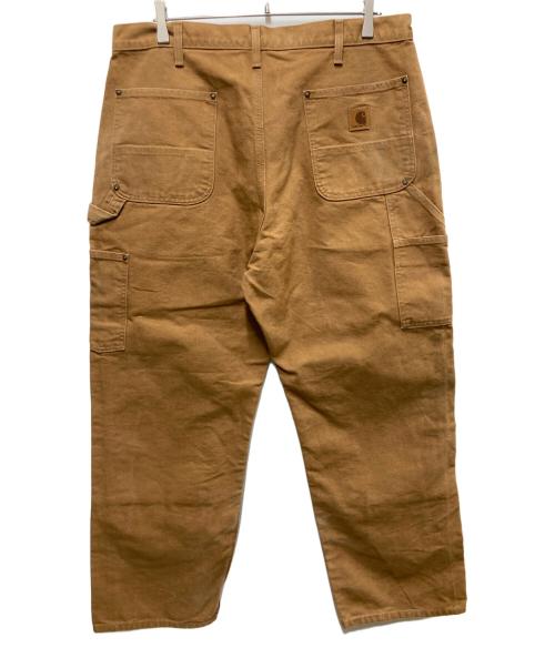 CarHartt（カーハート）CarHartt (カーハート) WASHED-DUCK DOUBLE-FRONT WORK DUNGAREE ブラウン サイズ:36の古着・服飾アイテム