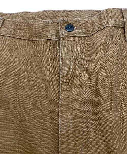 CarHartt（カーハート）CarHartt (カーハート) WASHED-DUCK DOUBLE-FRONT WORK DUNGAREE ブラウン サイズ:36の古着・服飾アイテム