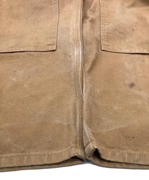 CarHartt（カーハート）CarHartt (カーハート) WASHED-DUCK DOUBLE-FRONT WORK DUNGAREE ブラウン サイズ:36の古着・服飾アイテム