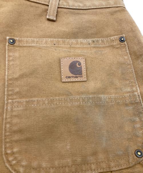 CarHartt（カーハート）CarHartt (カーハート) WASHED-DUCK DOUBLE-FRONT WORK DUNGAREE ブラウン サイズ:36の古着・服飾アイテム