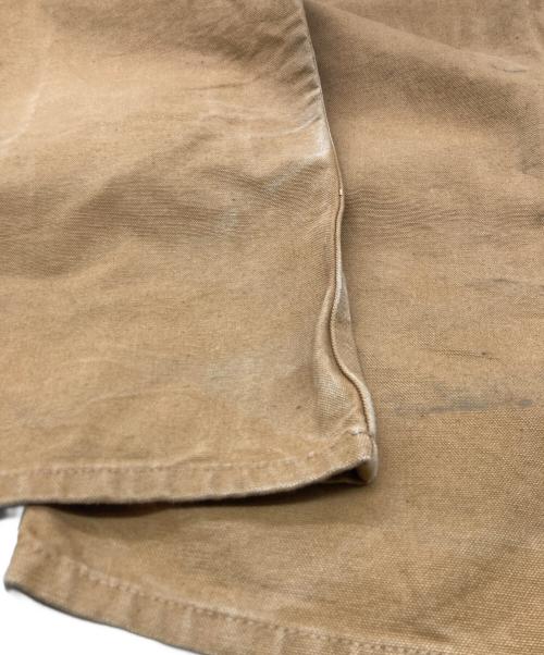 CarHartt（カーハート）CarHartt (カーハート) WASHED-DUCK DOUBLE-FRONT WORK DUNGAREE ブラウン サイズ:36の古着・服飾アイテム