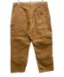 CarHartt (カーハート) WASHED-DUCK DOUBLE-FRONT WORK DUNGAREE ブラウン サイズ:36：18000円