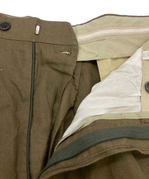 ZANETTI（ザネッティ）ZANETTI (ザネッティ) リネンパンツ ブラウン サイズ:56の古着・服飾アイテム