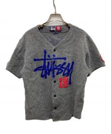 stussy（ステューシー）の古着「90s 18周年ウール ベースボールシャツ」｜グレー