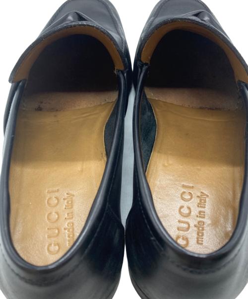 GUCCI（グッチ）GUCCI (グッチ) フラットソールローファー/Flat-soled loafers ブラック サイズ:40　1/2の古着・服飾アイテム