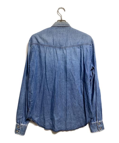 MM6 Maison Margiela（エムエムシックスメゾンマルジェラ）MM6 Maison Margiela (エムエムシックスメゾンマルジェラ) デニムウエスタンシャツ インディゴ サイズ:42の古着・服飾アイテム