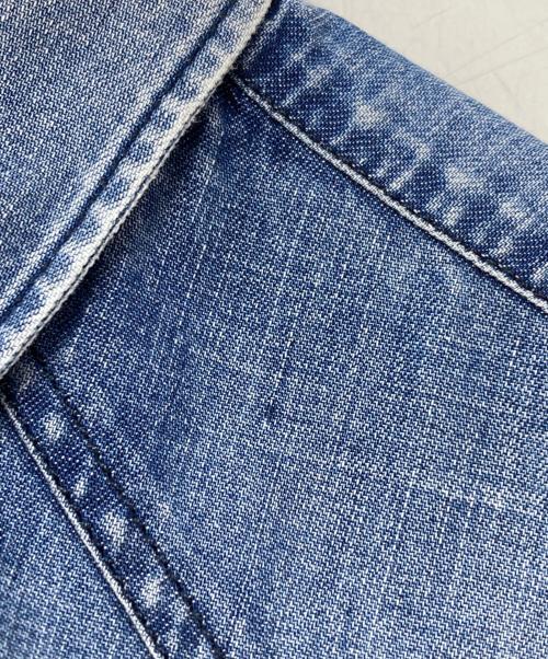 MM6 Maison Margiela（エムエムシックスメゾンマルジェラ）MM6 Maison Margiela (エムエムシックスメゾンマルジェラ) デニムウエスタンシャツ インディゴ サイズ:42の古着・服飾アイテム