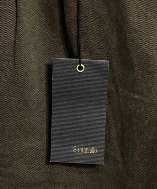 Santaniello（サンタニエッロ）Santaniello (サンタニエッロ) ギャバソフトコットンストレッチパンツ チノ ブラウン サイズ:46 未使用品の古着・服飾アイテム