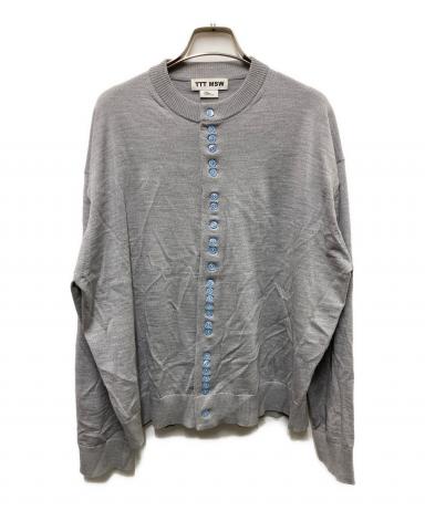 ttt-msw Crew neck cardigan GREYカーディガン 中古・古着通販】TTT MSW (ティー) Crew-neck Cardigan グレー サイズ