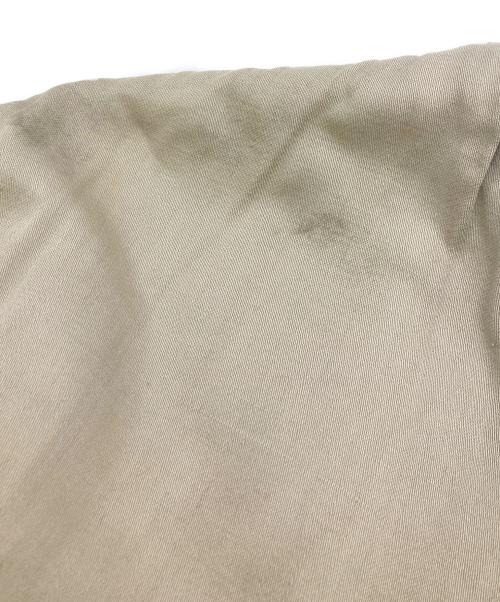 USED（USED）USED (USED) ギャバジンボンバージャケット カーキ×ベージュ サイズ:不明の古着・服飾アイテム