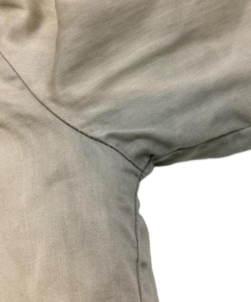 USED（USED）USED (USED) ギャバジンボンバージャケット カーキ×ベージュ サイズ:不明の古着・服飾アイテム