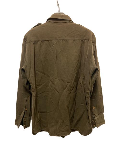 FORWARD（フォワード）FORWARD (フォワード) 40s  オフィサーシャツ ブラウン サイズ:不明(実寸参照）の古着・服飾アイテム