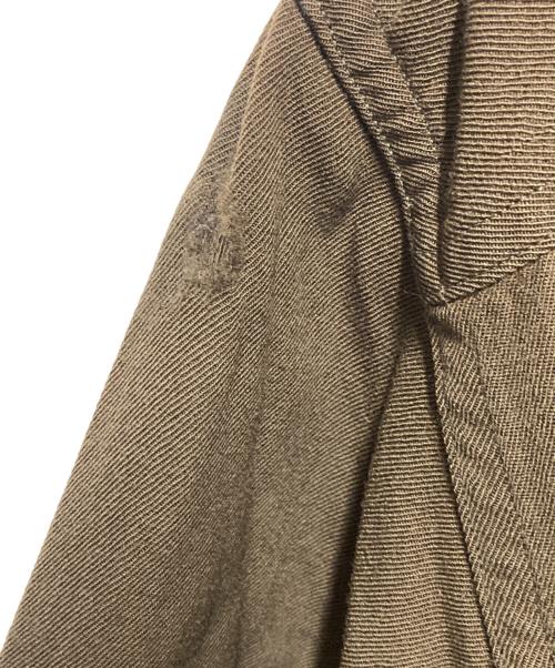 FORWARD（フォワード）FORWARD (フォワード) 40s  オフィサーシャツ ブラウン サイズ:不明(実寸参照）の古着・服飾アイテム