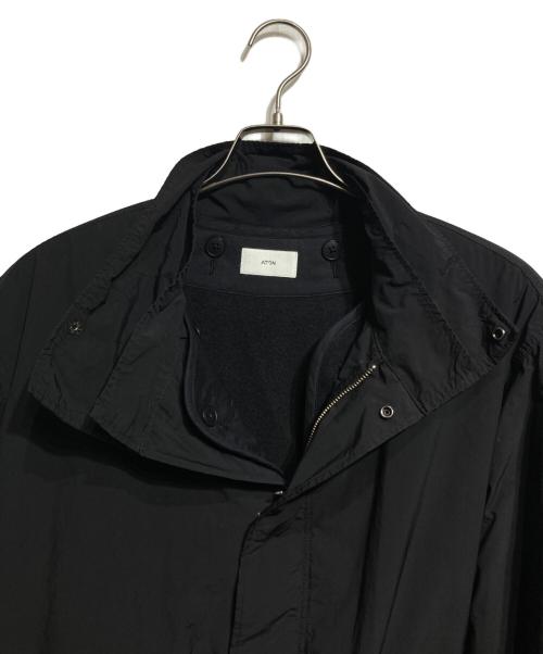 ATON（エイトン）ATON (エイトン) AIR WEATHER SHORT MODS COAT  ブラック サイズ:4の古着・服飾アイテム