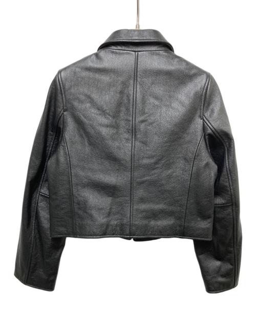SHISHIKUI（シシクイ）SHISHIKUI (シシクイ) レザー クロップドジャケット ブラック サイズ:Sの古着・服飾アイテム