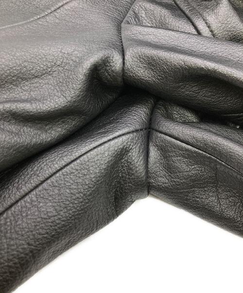 SHISHIKUI（シシクイ）SHISHIKUI (シシクイ) レザー クロップドジャケット ブラック サイズ:Sの古着・服飾アイテム