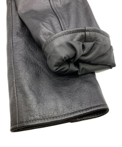 SHISHIKUI（シシクイ）SHISHIKUI (シシクイ) レザー クロップドジャケット ブラック サイズ:Sの古着・服飾アイテム