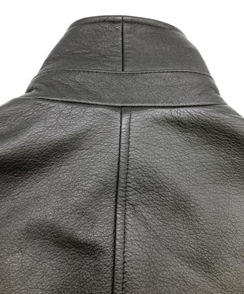 SHISHIKUI（シシクイ）SHISHIKUI (シシクイ) レザー クロップドジャケット ブラック サイズ:Sの古着・服飾アイテム