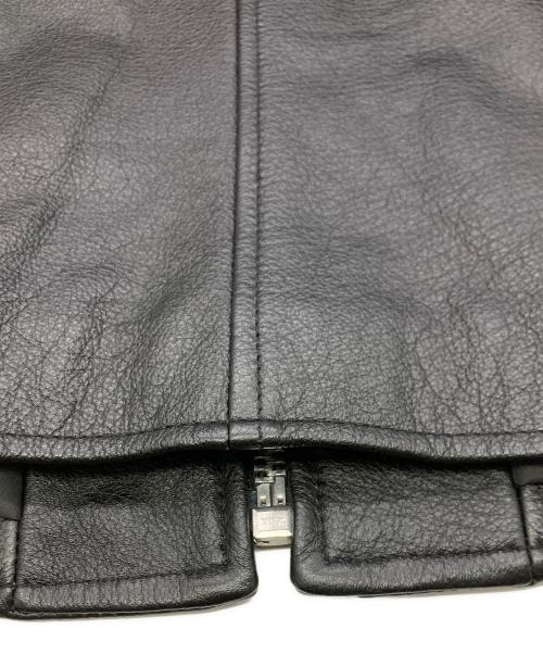 SHISHIKUI（シシクイ）SHISHIKUI (シシクイ) レザー クロップドジャケット ブラック サイズ:Sの古着・服飾アイテム