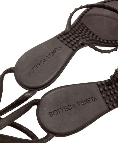 BOTTEGA VENETA（ボッテガベネタ）BOTTEGA VENETA (ボッテガベネタ) ラグーンバブル トングサンダル/Lagoon Bubble Thong Sandals ブラウン サイズ:35の古着・服飾アイテム