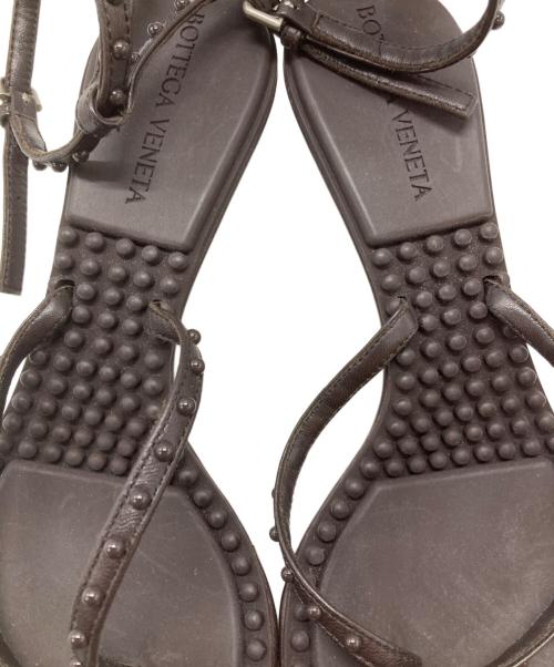 BOTTEGA VENETA（ボッテガベネタ）BOTTEGA VENETA (ボッテガベネタ) ラグーンバブル トングサンダル/Lagoon Bubble Thong Sandals ブラウン サイズ:35の古着・服飾アイテム
