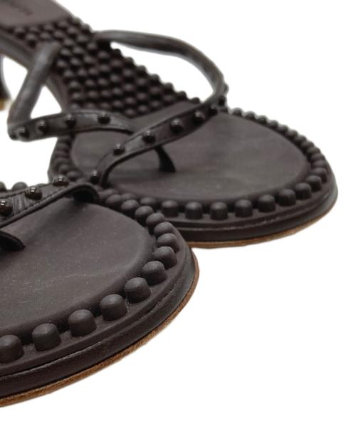 BOTTEGA VENETA（ボッテガベネタ）BOTTEGA VENETA (ボッテガベネタ) ラグーンバブル トングサンダル/Lagoon Bubble Thong Sandals ブラウン サイズ:35の古着・服飾アイテム