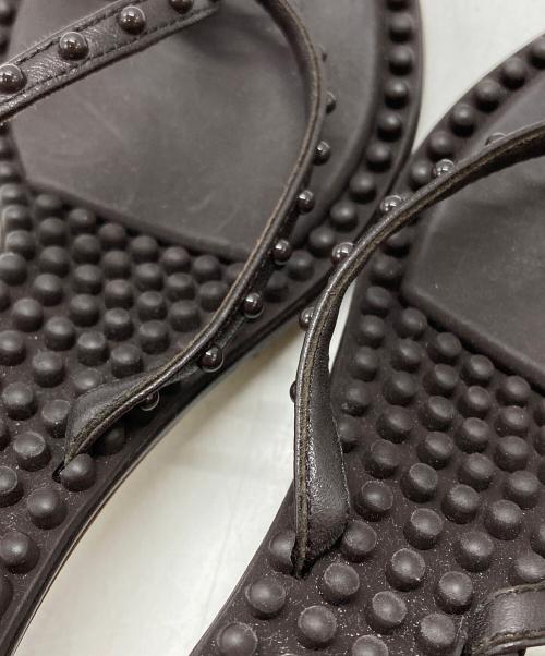 BOTTEGA VENETA（ボッテガベネタ）BOTTEGA VENETA (ボッテガベネタ) ラグーンバブル トングサンダル/Lagoon Bubble Thong Sandals ブラウン サイズ:35の古着・服飾アイテム