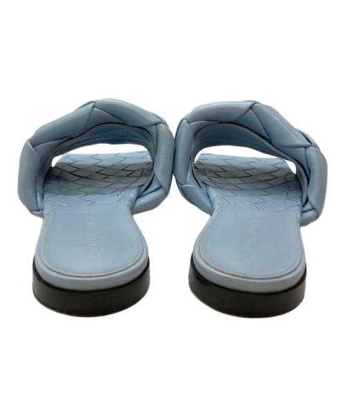 BOTTEGA VENETA（ボッテガベネタ）BOTTEGA VENETA (ボッテガベネタ) リドフラットサンダル/Lido flat sandals スカイブルー サイズ:351/2の古着・服飾アイテム