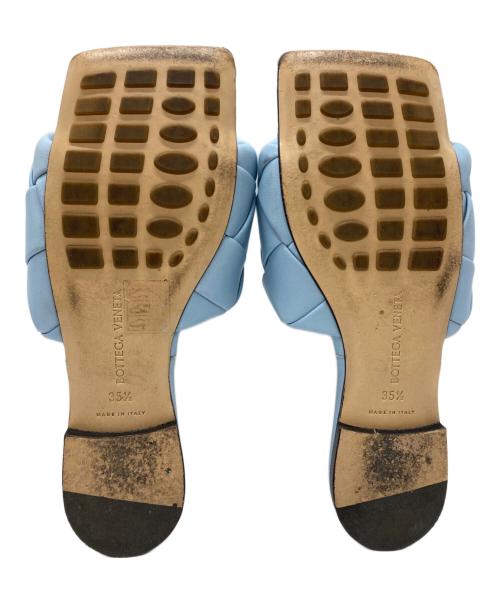 BOTTEGA VENETA（ボッテガベネタ）BOTTEGA VENETA (ボッテガベネタ) リドフラットサンダル/Lido flat sandals スカイブルー サイズ:351/2の古着・服飾アイテム