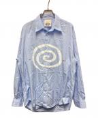 SOL soonerorlater×refomedソル スーナーオアレイター×リフォメッド）の古着「GuruGuru SLOUCH SHIRT」｜ブルー