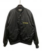 COOTIE PRODUCTIONSクーティープロダクツ）の古着「Nylon SatinStadium Jacket」｜ブラック