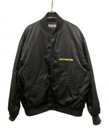 COOTIE PRODUCTIONS（クーティープロダクツ）の古着「Nylon SatinStadium Jacket」｜ブラック