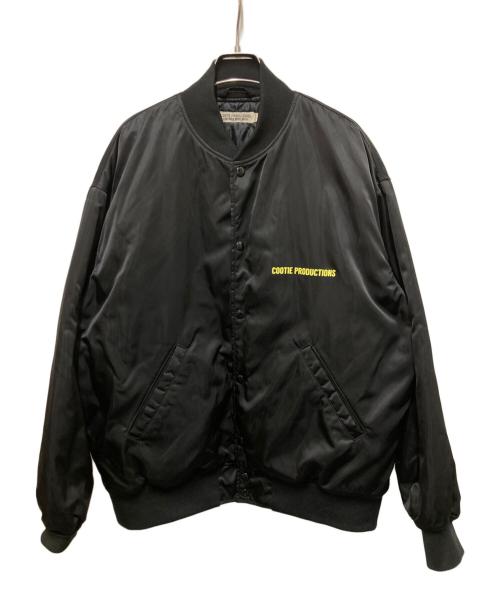COOTIE PRODUCTIONS（クーティープロダクツ）COOTIE PRODUCTIONS (クーティープロダクツ) Nylon SatinStadium Jacket ブラック サイズ:Mの古着・服飾アイテム