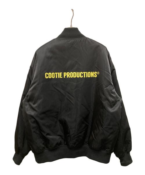 COOTIE PRODUCTIONS（クーティープロダクツ）COOTIE PRODUCTIONS (クーティープロダクツ) Nylon SatinStadium Jacket ブラック サイズ:Mの古着・服飾アイテム