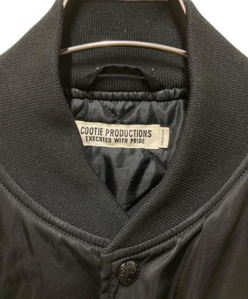 COOTIE PRODUCTIONS（クーティープロダクツ）COOTIE PRODUCTIONS (クーティープロダクツ) Nylon SatinStadium Jacket ブラック サイズ:Mの古着・服飾アイテム