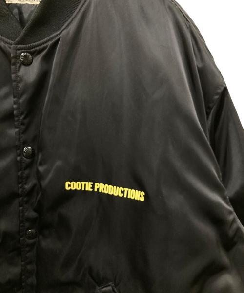COOTIE PRODUCTIONS（クーティープロダクツ）COOTIE PRODUCTIONS (クーティープロダクツ) Nylon SatinStadium Jacket ブラック サイズ:Mの古着・服飾アイテム