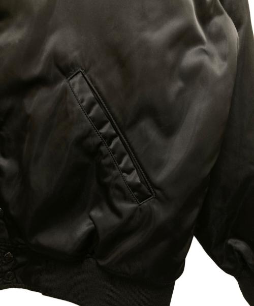 COOTIE PRODUCTIONS（クーティープロダクツ）COOTIE PRODUCTIONS (クーティープロダクツ) Nylon SatinStadium Jacket ブラック サイズ:Mの古着・服飾アイテム