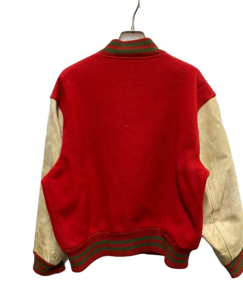 USED（USED）USED (USED) レタードスタジャン レッド サイズ:42の古着・服飾アイテム