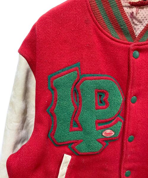 USED（USED）USED (USED) レタードスタジャン レッド サイズ:42の古着・服飾アイテム