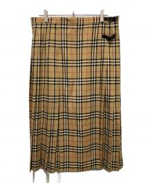 Burberry's（バーバリーズ）の古着「ノバチェックラップスカート」｜ブラウン