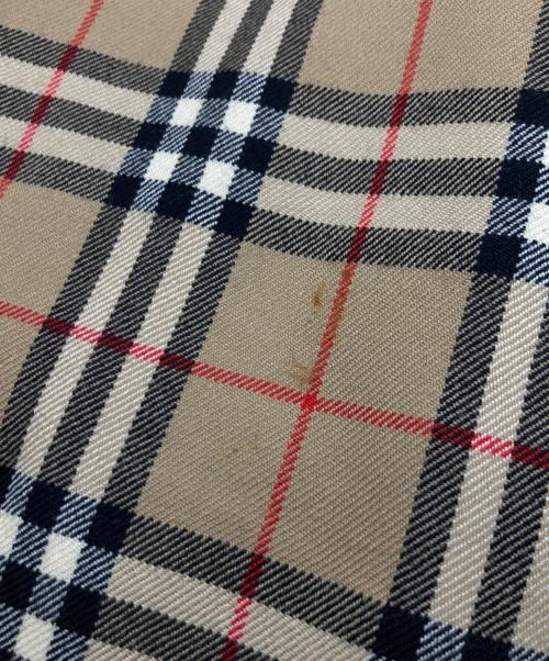 Burberry's（バーバリーズ）Burberry's (バーバリーズ) ノバチェックラップスカート ブラウン サイズ:19の古着・服飾アイテム