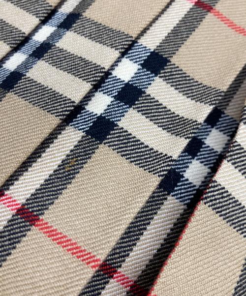 Burberry's（バーバリーズ）Burberry's (バーバリーズ) ノバチェックラップスカート ブラウン サイズ:19の古着・服飾アイテム