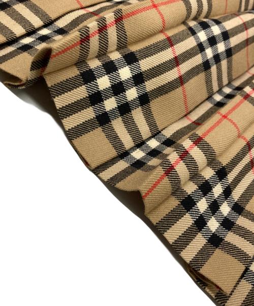 Burberry's（バーバリーズ）Burberry's (バーバリーズ) ノバチェックラップスカート ブラウン サイズ:19の古着・服飾アイテム