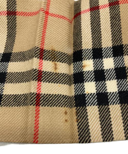 Burberry's（バーバリーズ）Burberry's (バーバリーズ) ノバチェックラップスカート ブラウン サイズ:19の古着・服飾アイテム