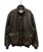 L.L.Beanエルエルビーン）の古着「80s A-2タイプレザージャケット」｜ブラウン