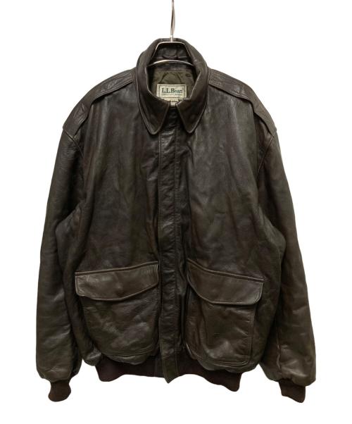 L.L.Bean（エルエルビーン）L.L.Bean (エルエルビーン) 80s A-2タイプレザージャケット ブラウン サイズ:Lの古着・服飾アイテム