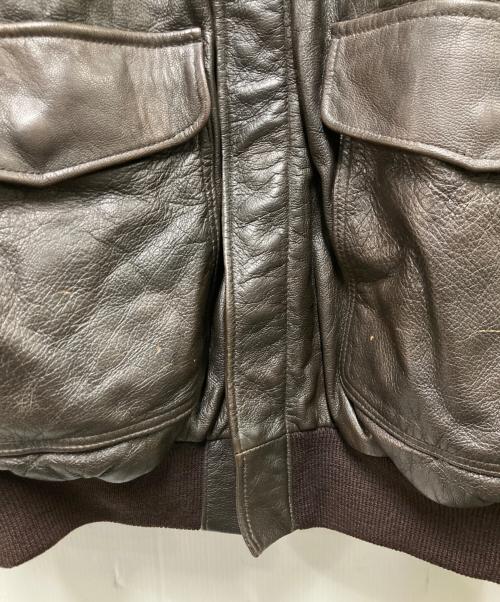 L.L.Bean（エルエルビーン）L.L.Bean (エルエルビーン) 80s A-2タイプレザージャケット ブラウン サイズ:Lの古着・服飾アイテム