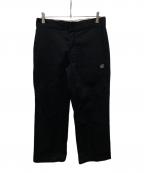 Dickies×htcディッキーズ×エイチティーシー）の古着「フラワー スタッズ ワークパンツ」｜ブラック