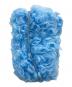 DRIES VAN NOTEN（ドリスヴァンノッテン）の古着「M.L.POUCH SKY リアルファーショルダーポーチ/ M.L.POUCH SKY Real Fur Shoulder Pouch」｜ブルー